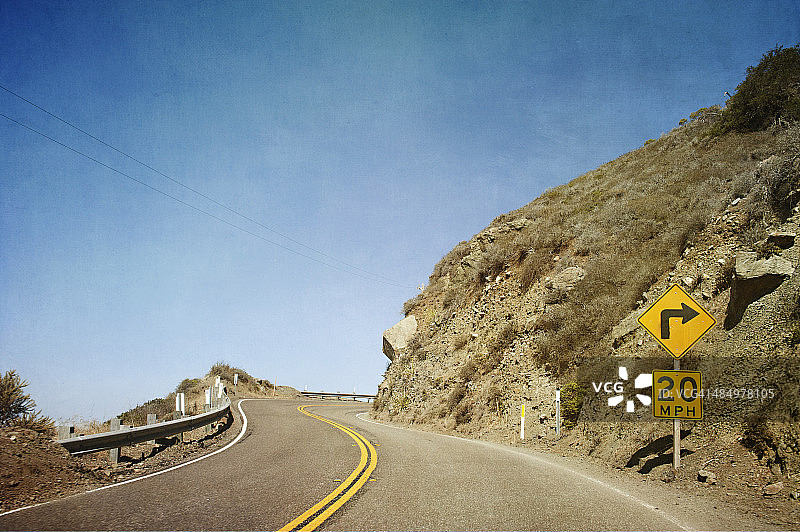 行驶在加州大苏尔的太平洋海岸公路（北向）图片素材