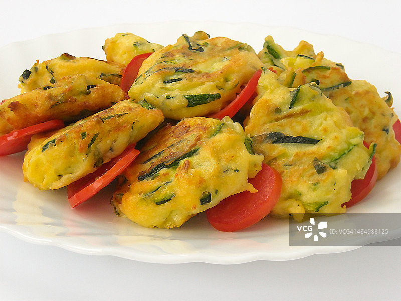 西葫芦油炸饼图片素材