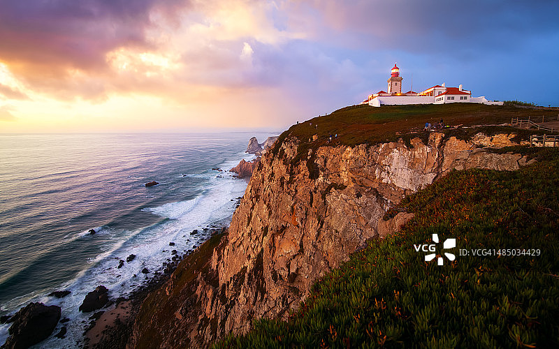 葡萄牙里斯本辛特拉罗卡角灯塔图片素材