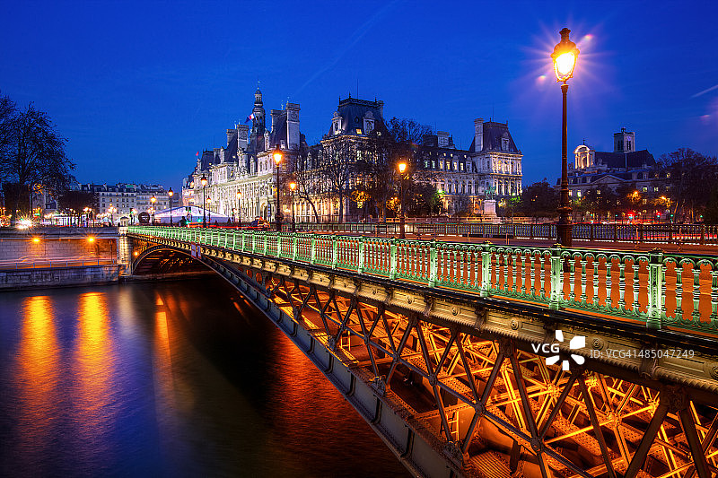 法国巴黎市政厅，圣热尔韦图片素材