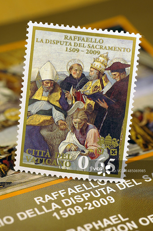 梵蒂冈美术邮票图片素材