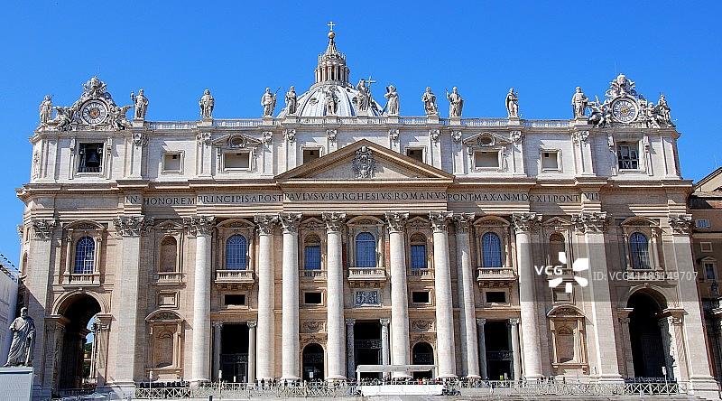 梵蒂冈圣彼得大教堂图片素材