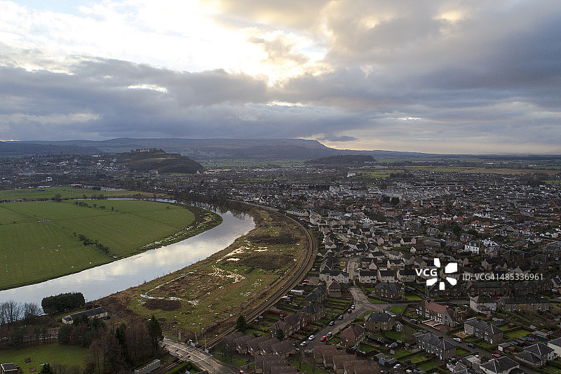 从华莱士国家纪念碑看到的斯特林图片素材