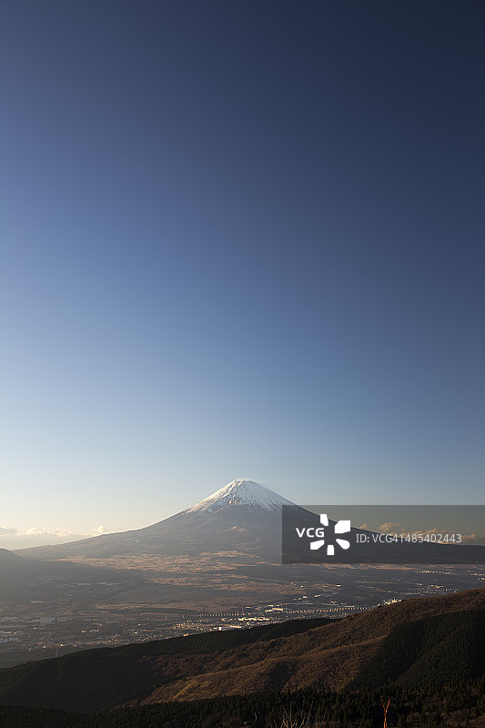 从箱根湖尻峠看到的富士山图片素材
