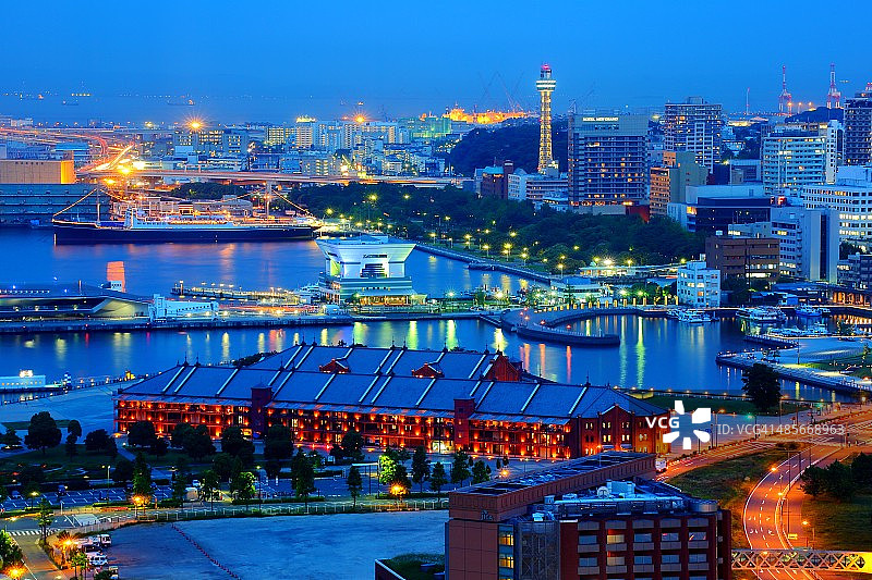 横滨夜景图片素材