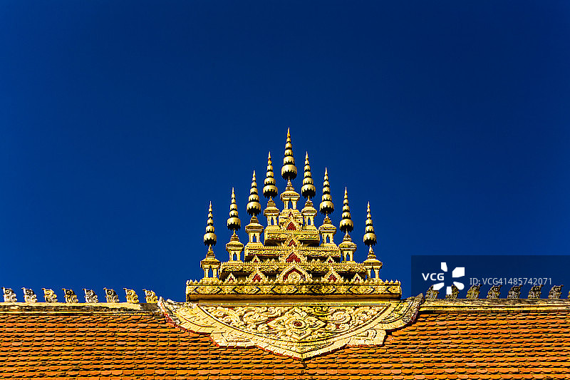 老挝万象的佛教寺庙图片素材