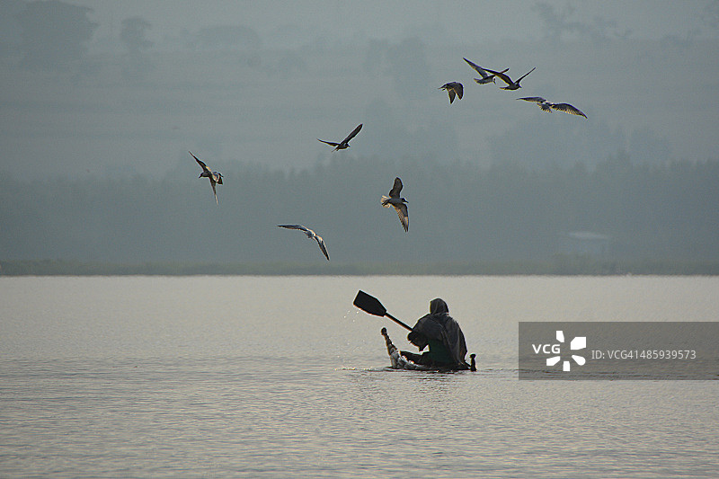 塔纳湖渔民图片素材