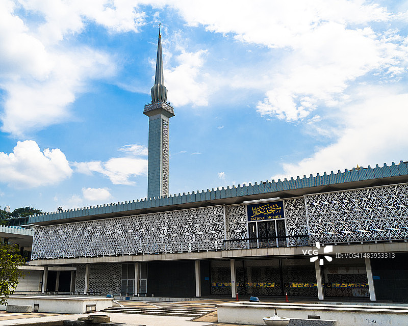 吉隆坡国家清真寺，马来西亚图片素材