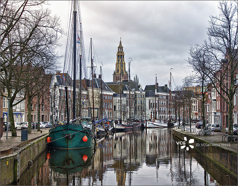 格罗宁根城市景观图片素材