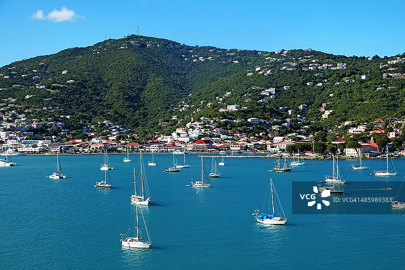 夏洛特·阿马利亚港的帆船图片素材