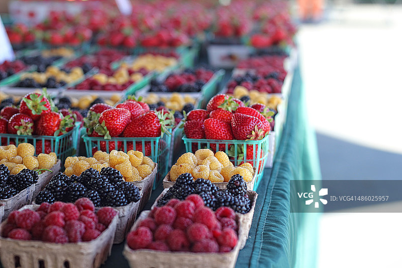 新鲜浆果篮图片素材