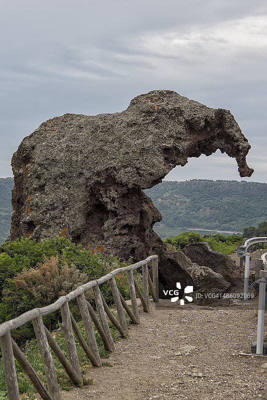 撒丁岛的象岩图片素材