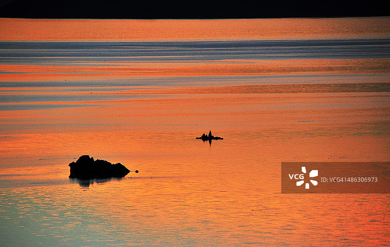 莫诺湖日出图片素材