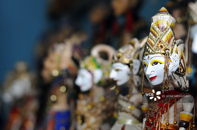 爪哇皮影戏偶图片素材