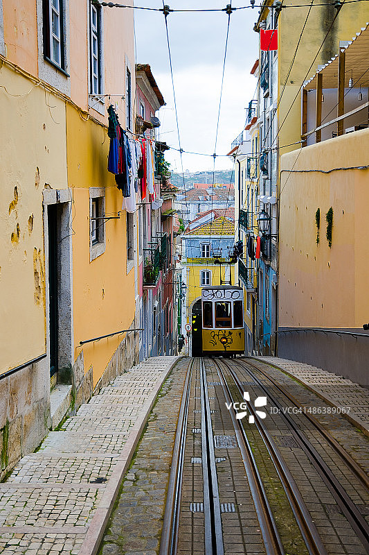 葡萄牙里斯本的比卡升降机图片素材