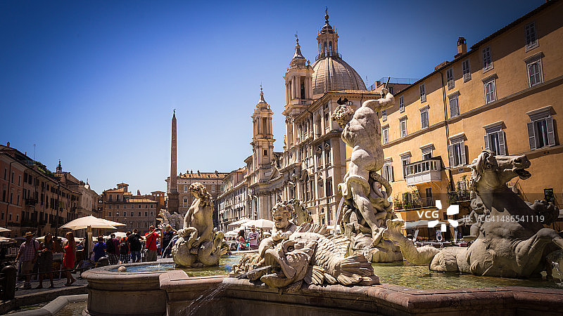 罗马纳沃纳广场的建筑图片素材