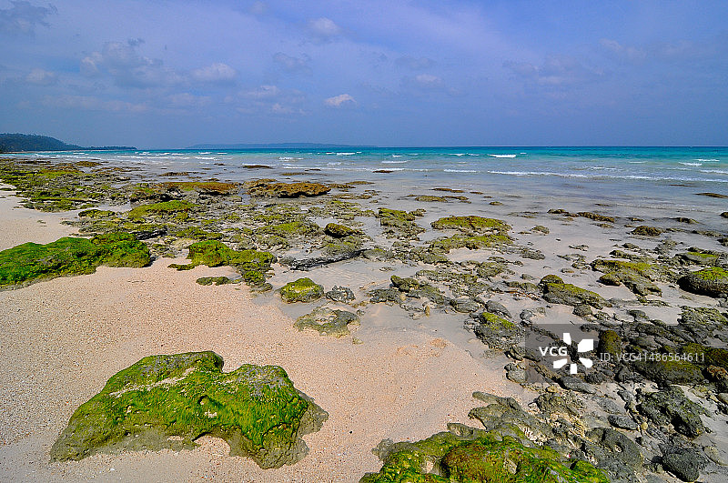 热带珊瑚海滩图片素材