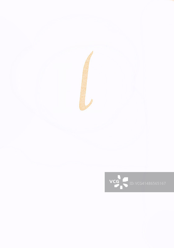 奶油色小写字母l - 剪纸图片素材