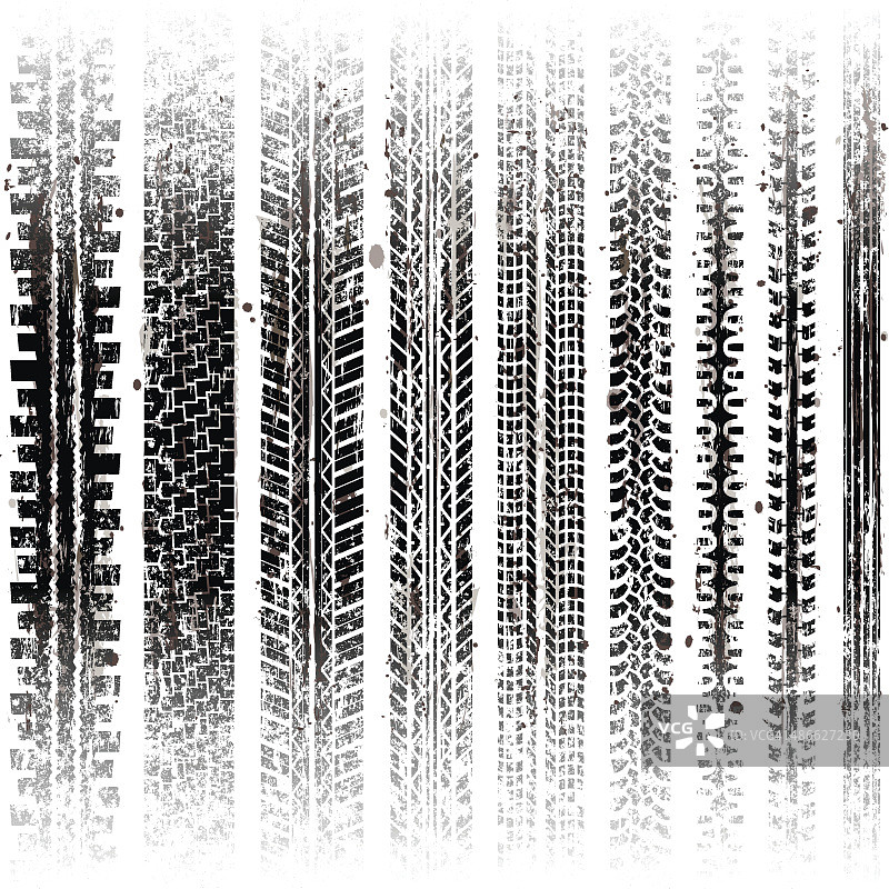 轮胎痕迹图片素材