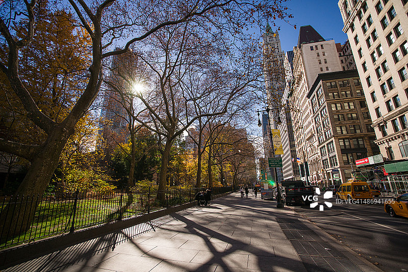 纽约市政厅公园图片素材