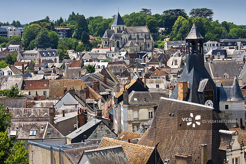 昂布瓦兹屋顶风光图片素材