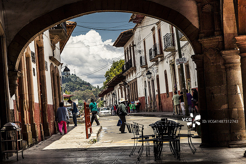 墨西哥米却肯州帕茨夸罗风光图片素材