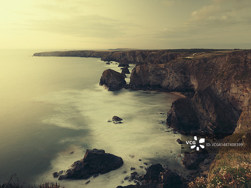 雾气蒙蒙的贝德鲁坦阶梯图片素材