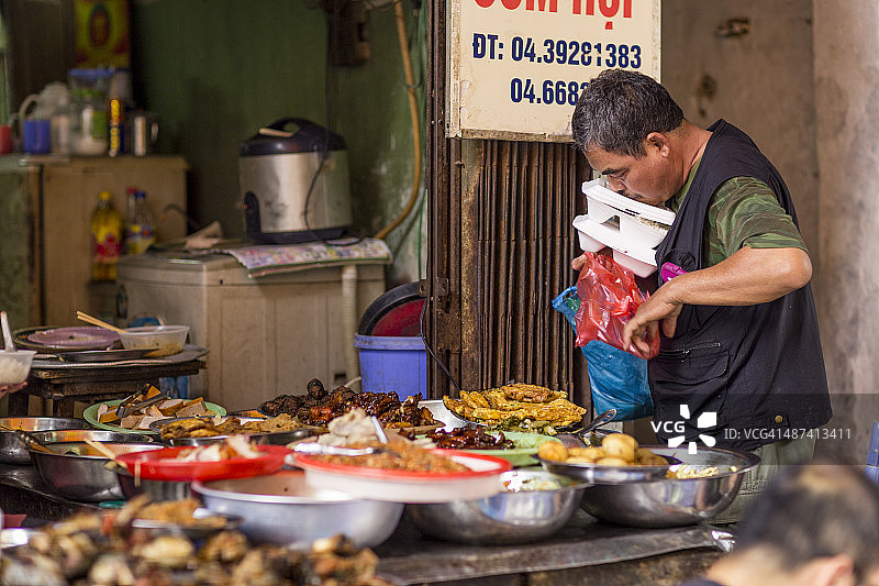 商家处理外卖食品图片素材