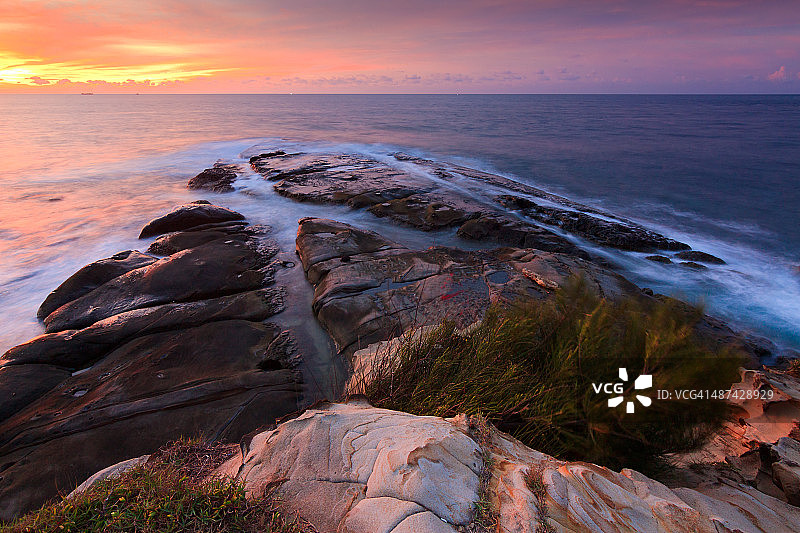 婆罗洲顶端的海岸风光图片素材