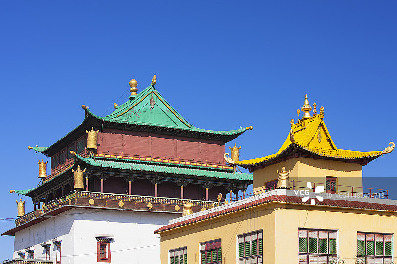 蒙古国乌兰巴托甘丹寺图片素材
