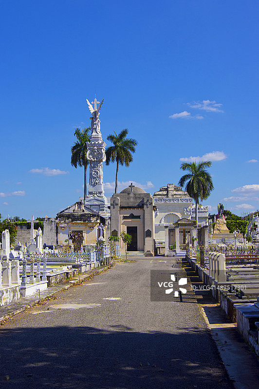 哈瓦那公墓的装饰墓图片素材