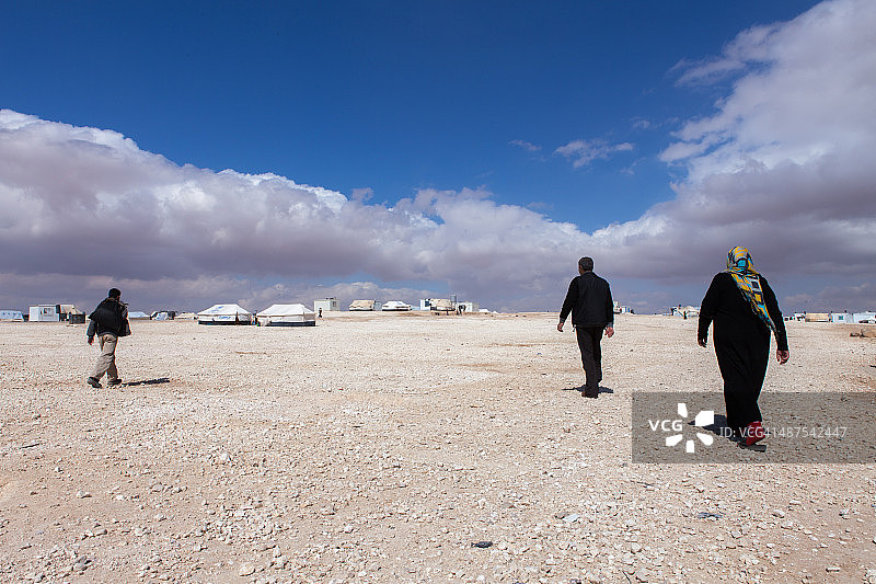 约旦扎atari叙利亚难民营图片素材