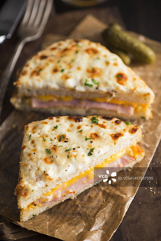 克罗克先生三明治图片素材