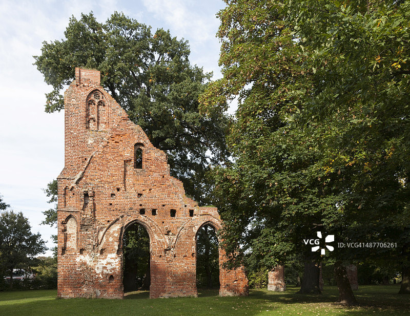 德国格赖夫斯瓦尔德埃尔德纳修道院遗址图片素材