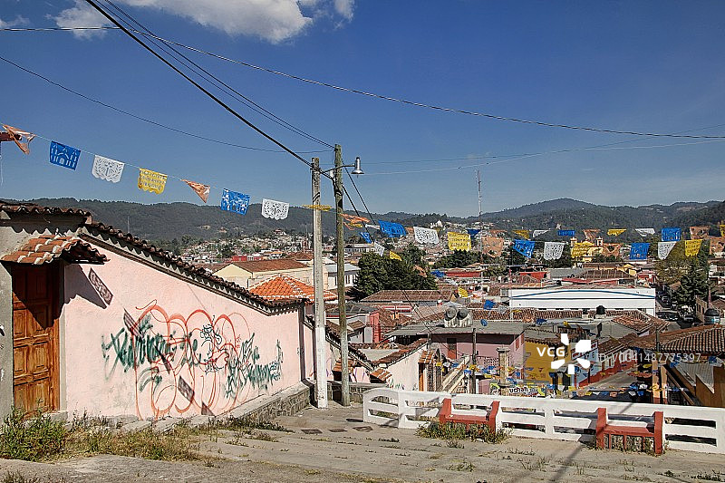 从圣克里斯托瓦尔山看到的景色图片素材