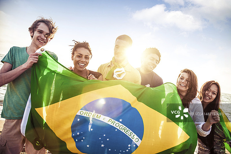 沙滩上的巴西人图片素材