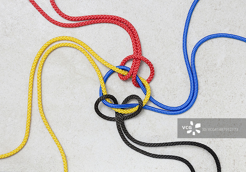 彩色缠绕绳索图片素材