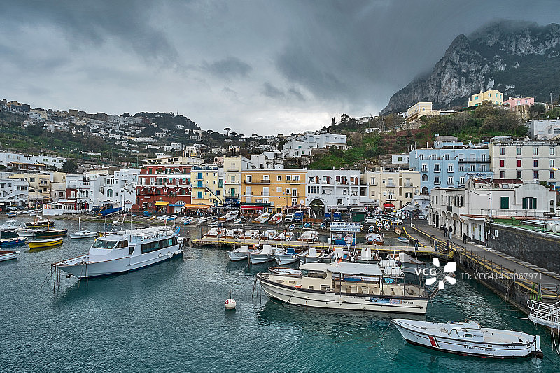 卡普里港口风光图片素材