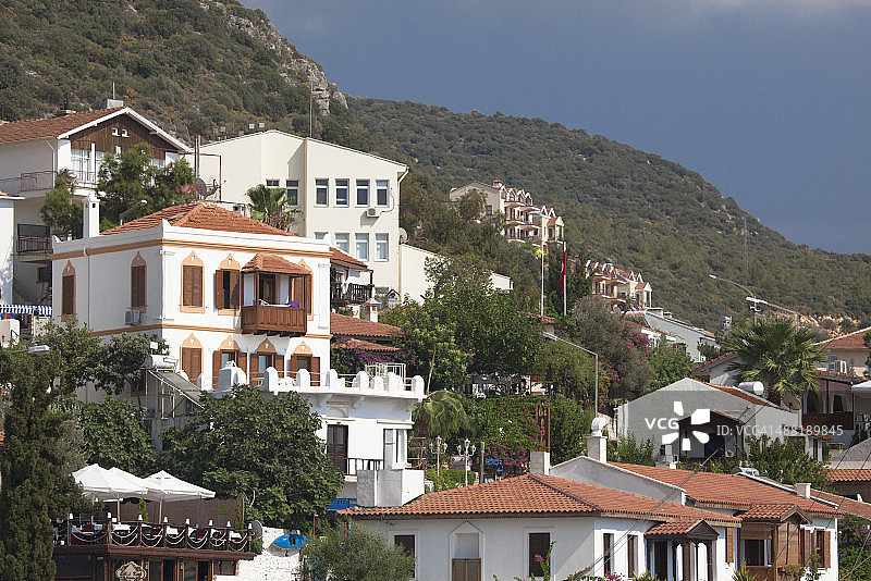 卡尔坎的海滨建筑图片素材