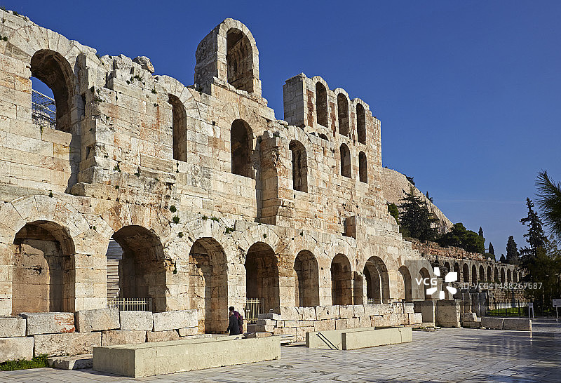 雅典卫城希罗德·阿提库斯剧场图片素材
