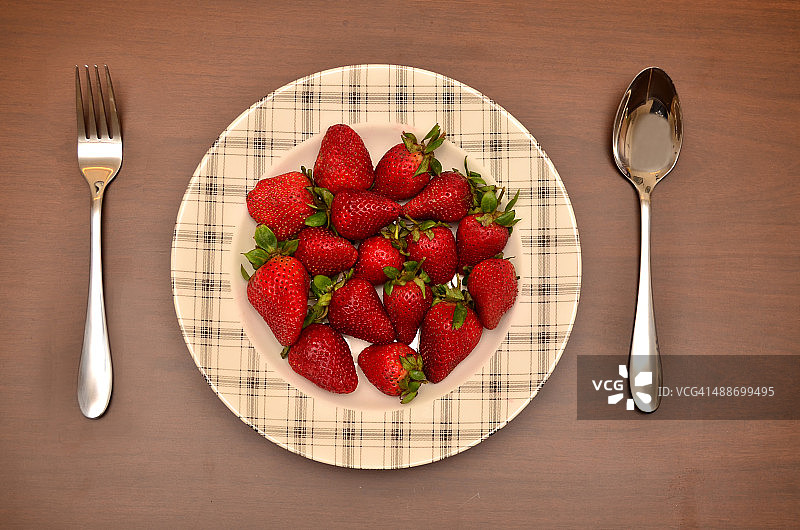 甜红草莓图片素材