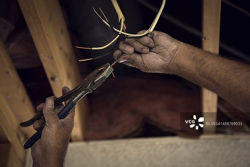 钳子扭线图片素材