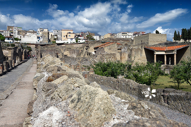 赫库兰尼姆道路图片素材