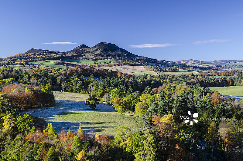 苏格兰边境司各特观景点秋色图片素材