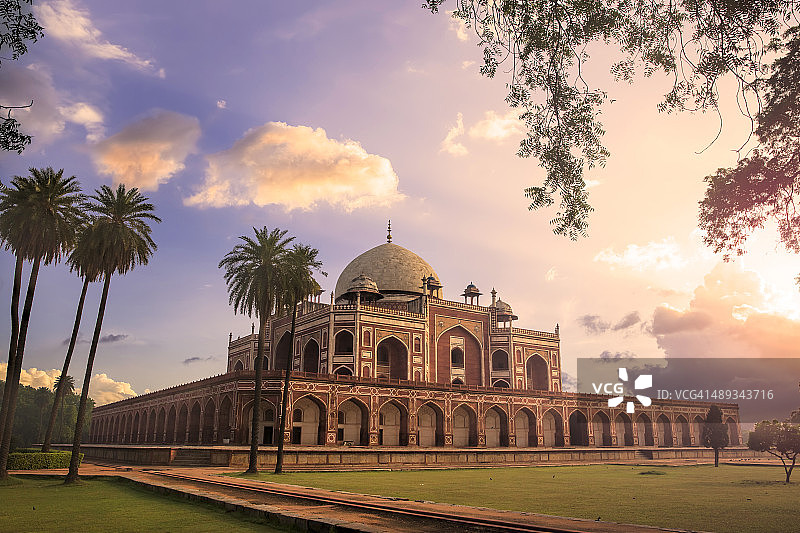 胡马雍陵，印度德里图片素材