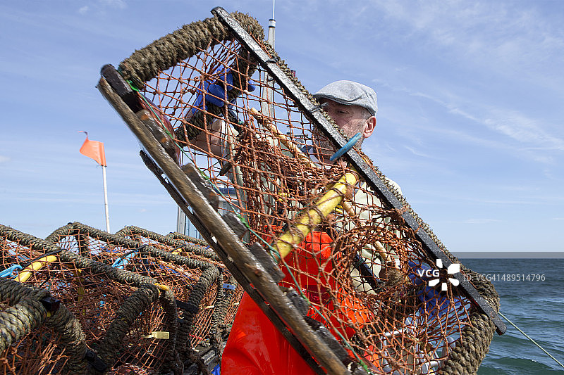 龙虾渔民图片素材