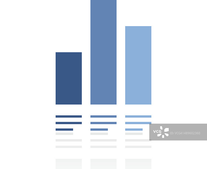 白色背景上的条形图图标 - 皇家系列图片素材