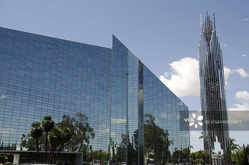 水晶大教堂建筑设计图片素材