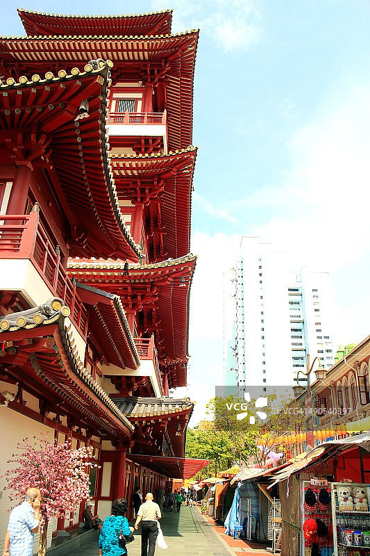 新加坡佛牙寺图片素材