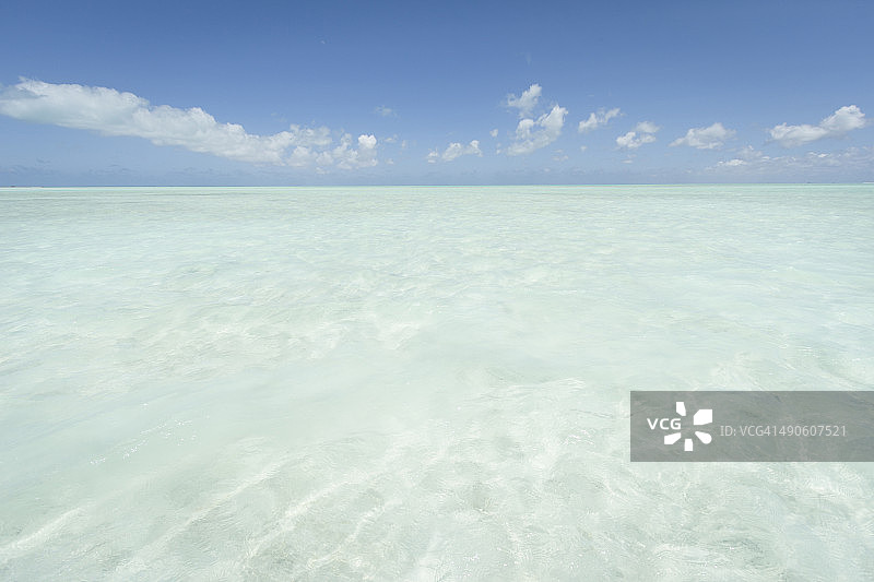 基里巴斯圣诞岛的浅礁湖图片素材